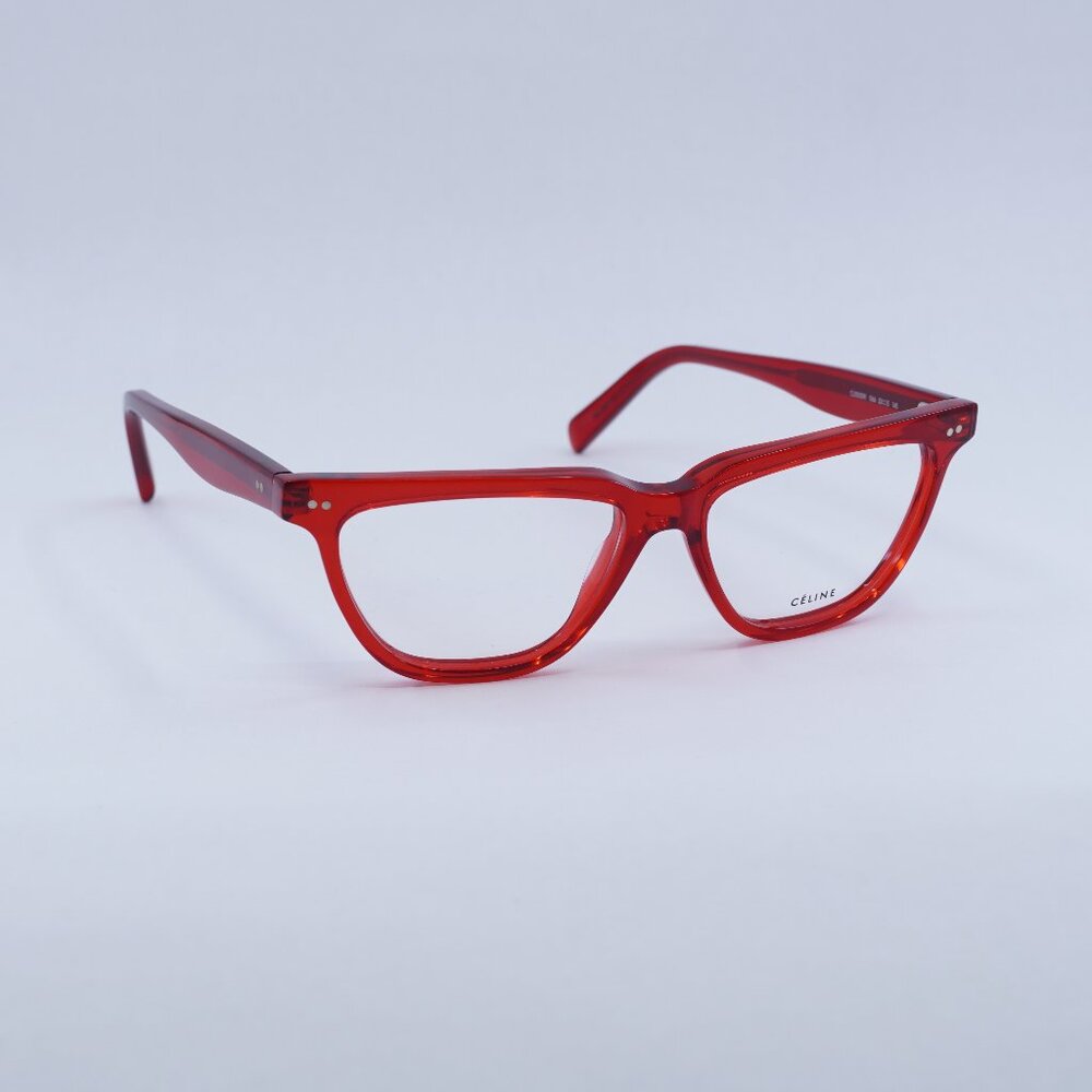 🕶️ New Celine CL50009I 066 Eyeglasses - Shiny Red Frame 53mm
